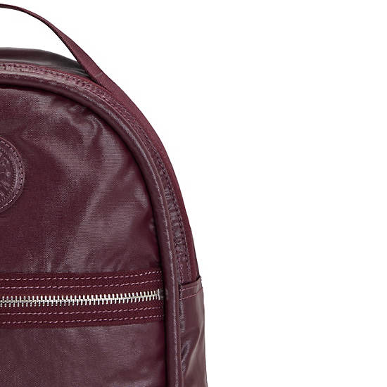 Kipling Kae Classic Metallic Hátizsák Bordó | HU 1586BE